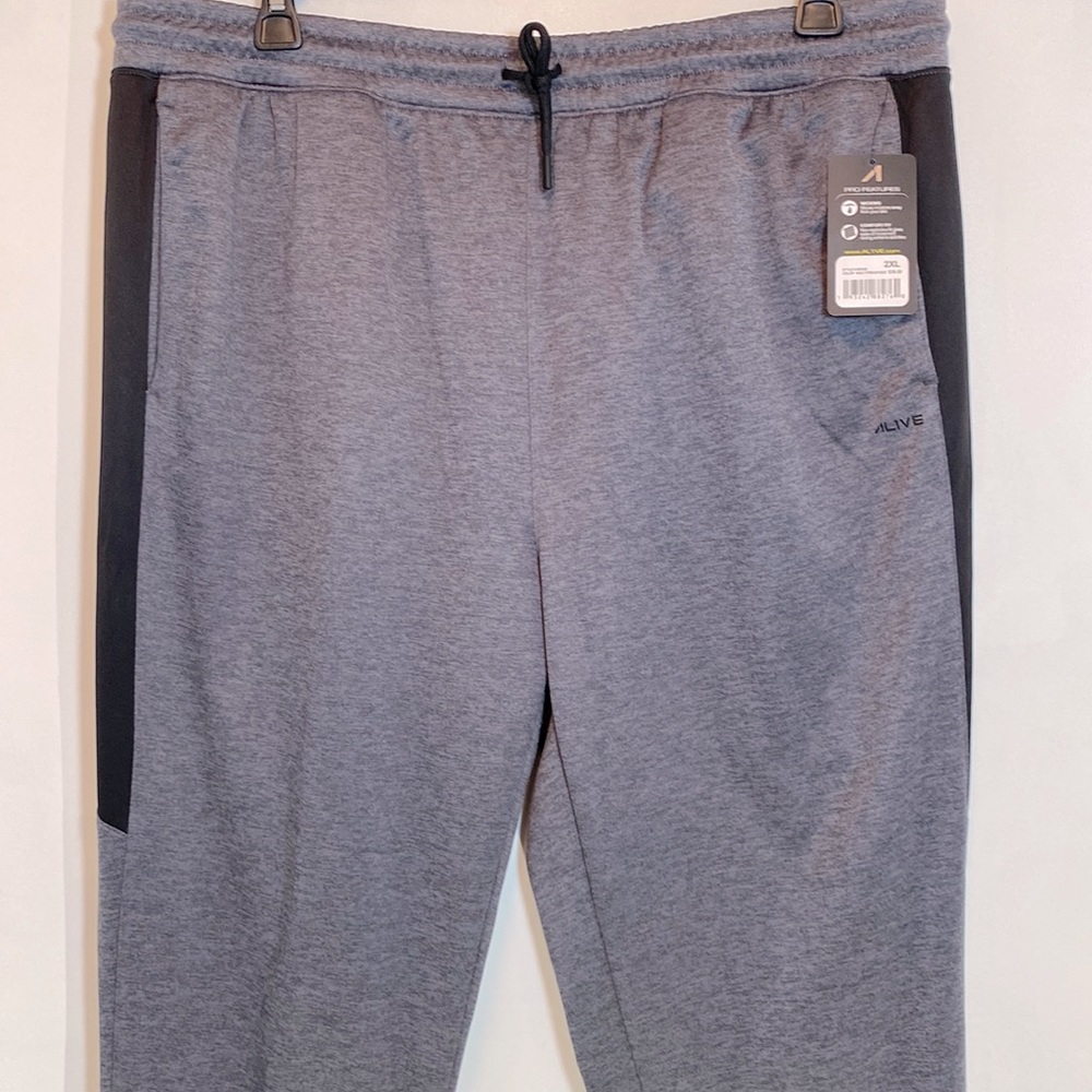 Alive Athletic Grey Fleece lined Sweatpants Jogger 2XL NWT - Picture 5 of 15